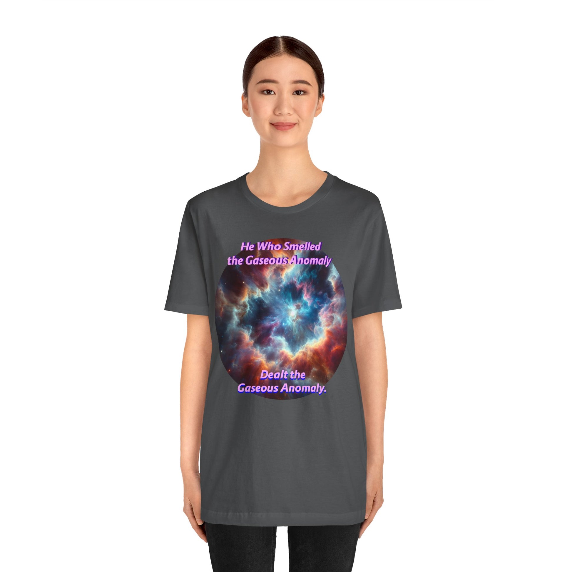Hilarious Gaseous Anomaly Tee - Unisex Jersey Short Sleeve T-Shirt - Science Fiction Lovers - Star Trek Fans - Schmartypants