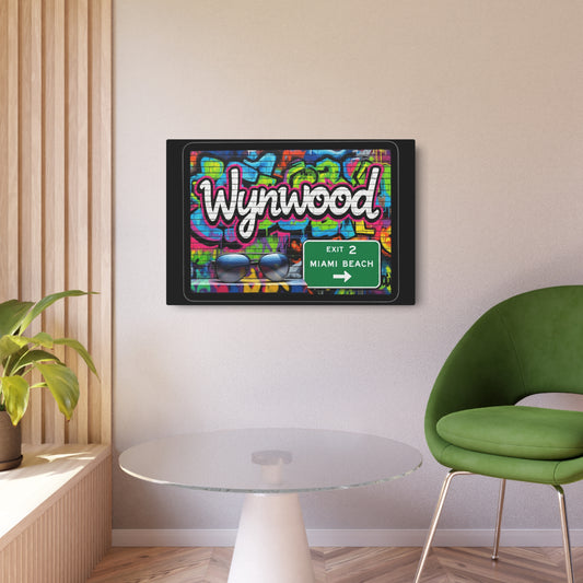 Wynwood Metal Art Sign | Urban Wall Decor, Vintage Sign, Street Art Display, Miami Beach Home Decoration, Gift for Art Lovers