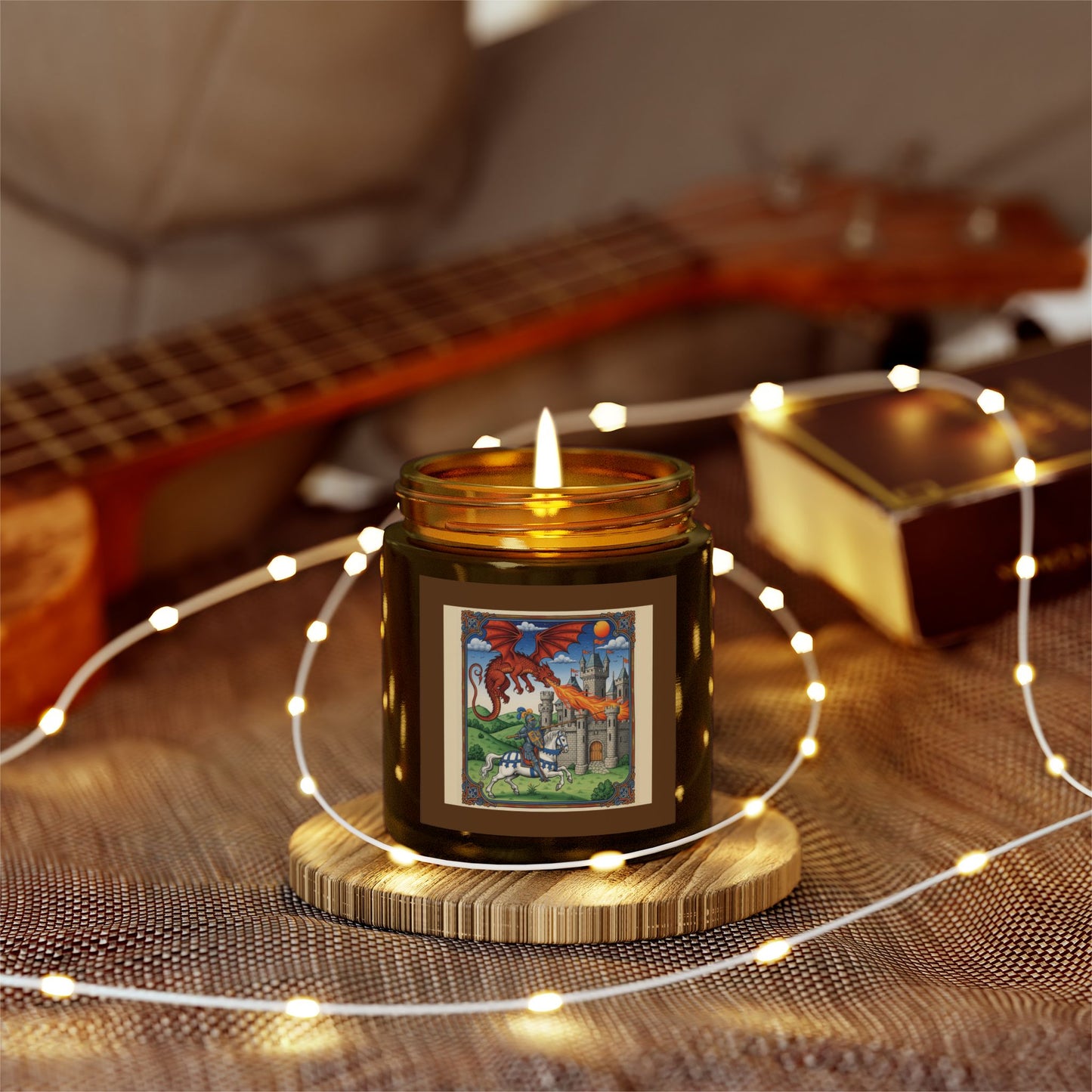 Whimsical Dragon Scented Candle - Coconut Apricot Wax | Home Decor, Gift for Dragon Lovers, Cozy Ambiance, Relaxation Essential, [...]