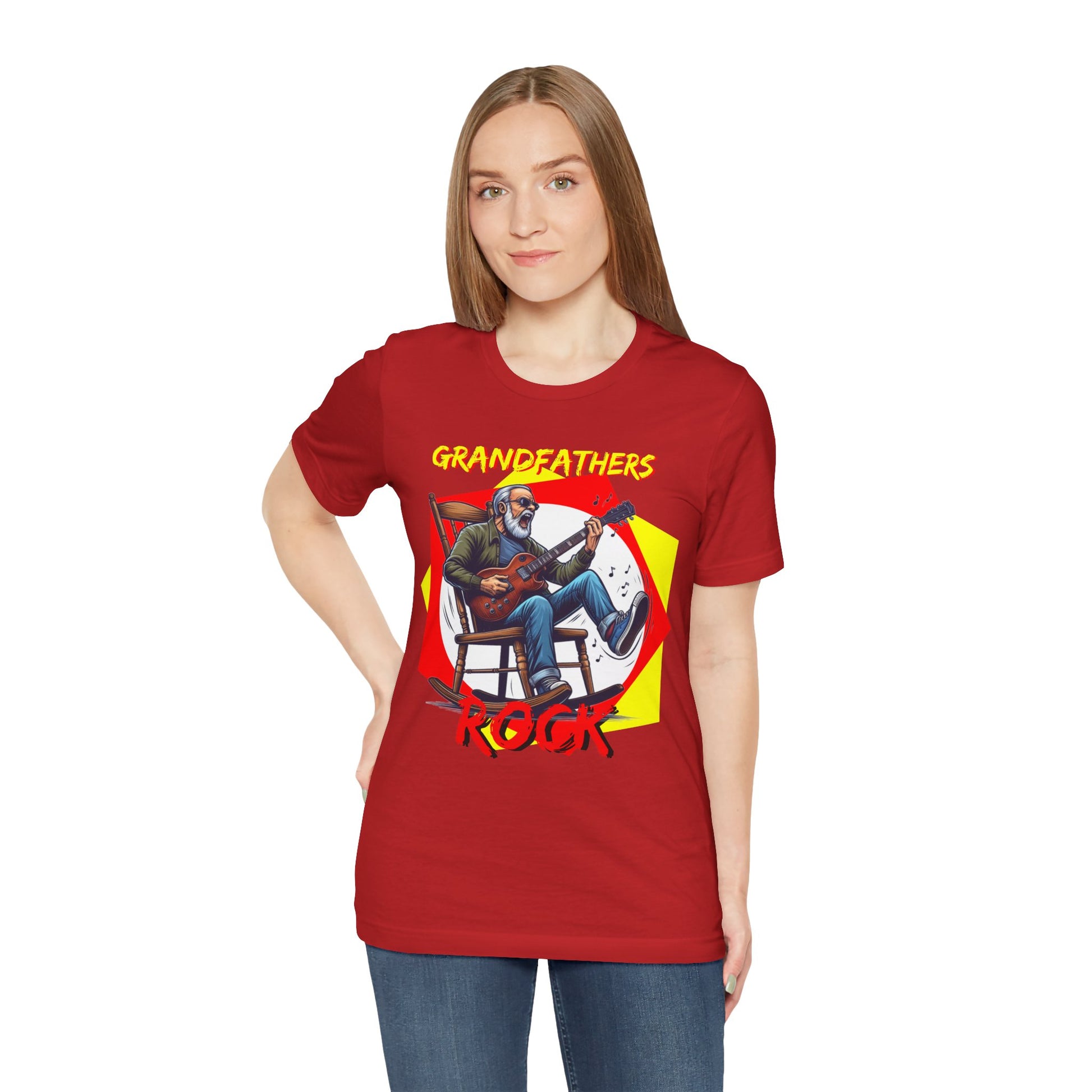 Grandfathers Rock Unisex Tee | Funny, Cool Graphic T-Shirt for Music Lovers, Birthdays, Father's Day - Schmartypants