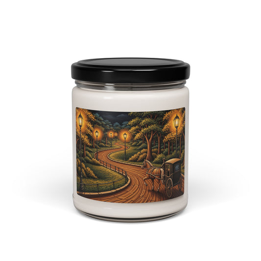 Scented Candle, Romantic Horse-Drawn Carriage Ride 9oz Candle - Gift for Her, Home Decor, Relaxation, Anniversary, Valentine's Day