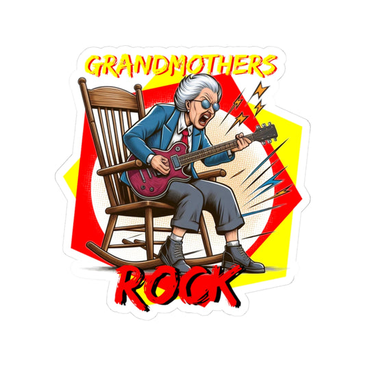 ;Grandmothers Rock; Kiss-Cut Stickers | Fun Gifts to Show Love for Grandma - Schmartypants