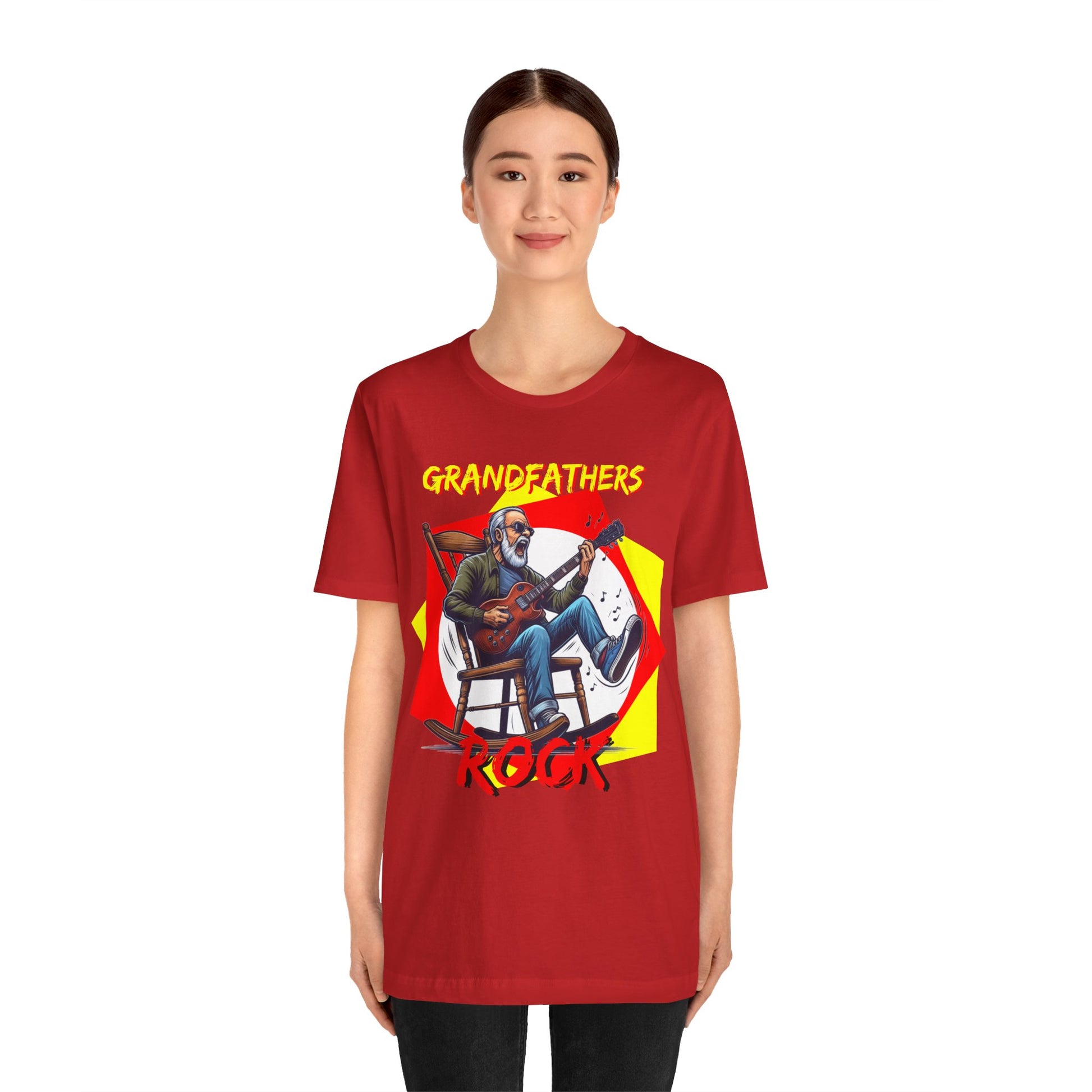 Grandfathers Rock Unisex Tee | Funny, Cool Graphic T-Shirt for Music Lovers, Birthdays, Father's Day - Schmartypants