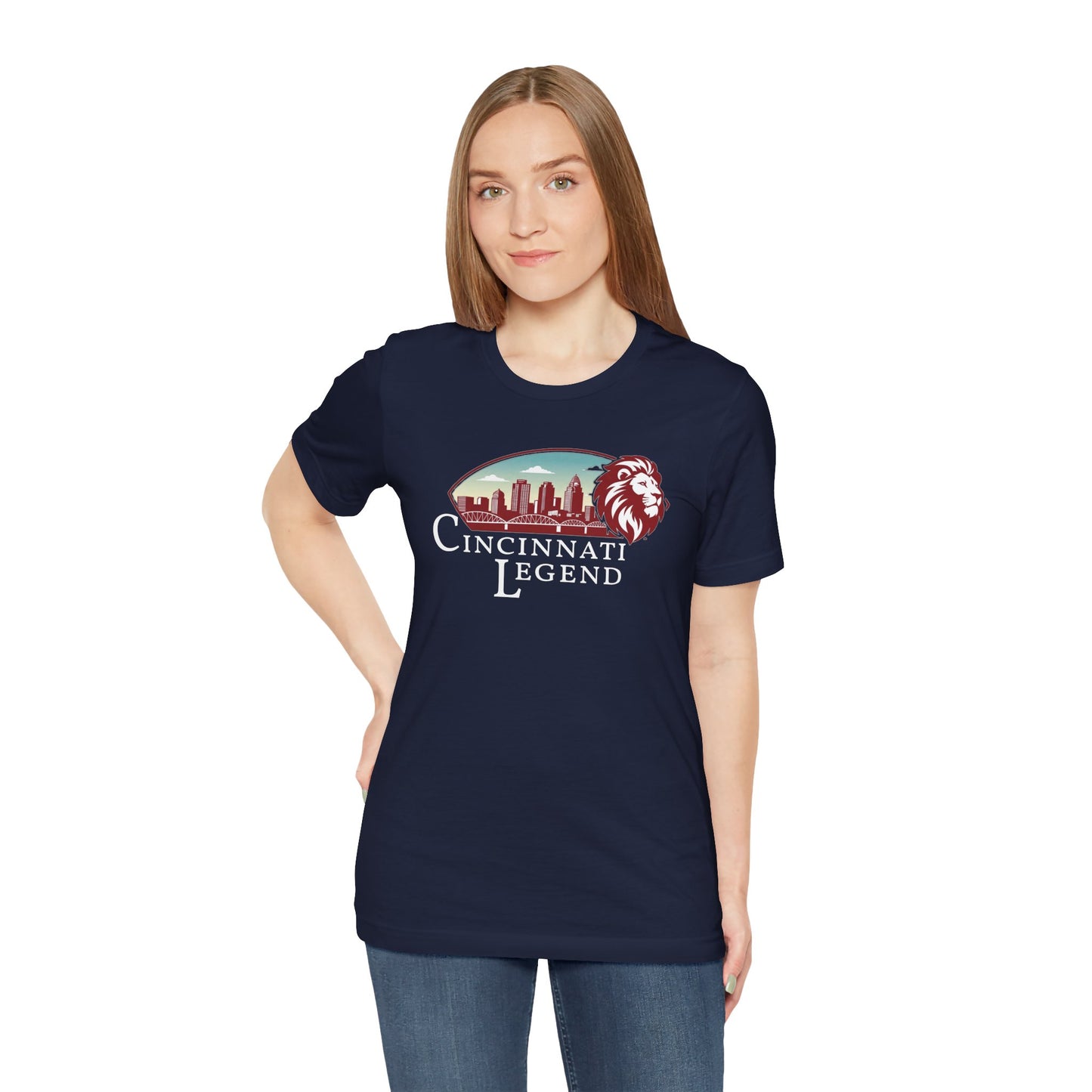 Cincinnati Legend Unisex Tee | Casual Graphic Shirt, Gift for Sports Fans, Urban Style Apparel, Festival Outfit, Souvenir Wear